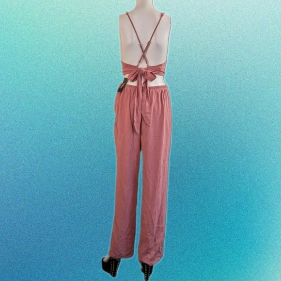 Lulu's Cut Out Jumpsuit In Dusty Pink - Picture 4 of 13